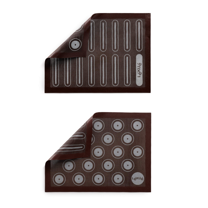 Lekue 1010197 covor de copt, 40x30 cm, silicon, microperforat, +4/220 °C, negru