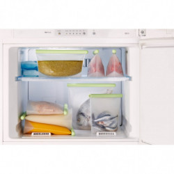 Lekue 1010208 pungă pentru depozitarea și congelarea lichidelor și alimentelor, 500 ml, silicon, rezistentă la scurgeri, câmp de etichetare, multifuncțională, -60/+220 °C, verde