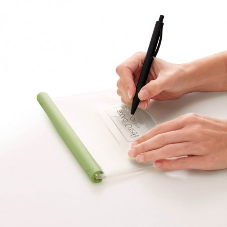 Lekue 1010209 pungă de depozitare și congelare pentru lichide și alimente, 1 litru, silicon, rezistentă la scurgeri, zonă de etichetare, multifuncțională, -60/+220 °C, verde