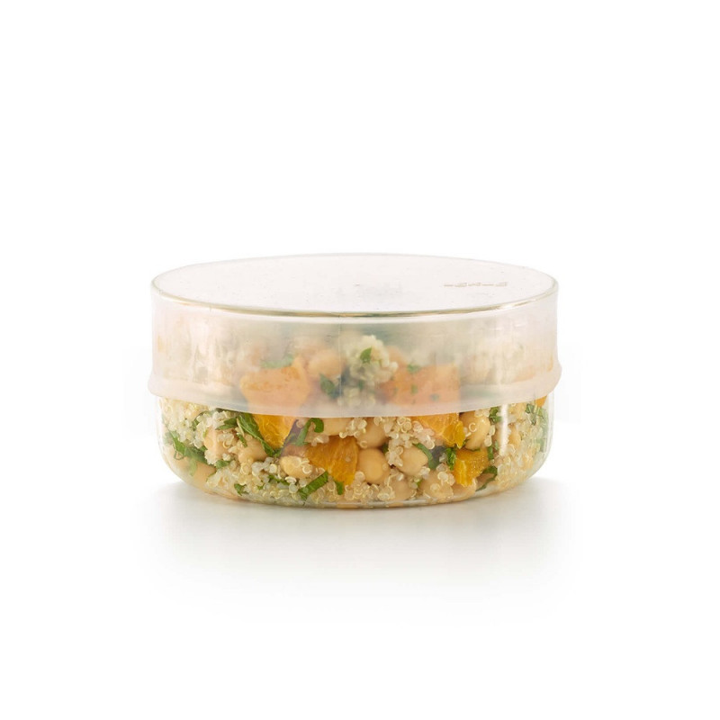 Capac din silicon Lekue 1010213, 15-18 cm, Ermetic, -60/+220 °C, Transparent