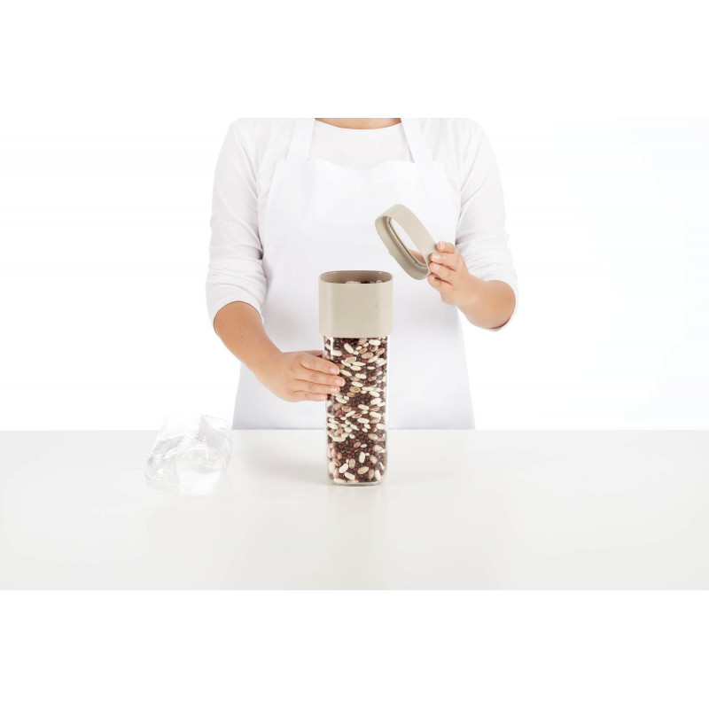 Recipient depozitare cu atasament suplimentar Lekue Green 1010219, 1,35-1,6 l, Polipropilena, -15/+80 °C, Verde Pal