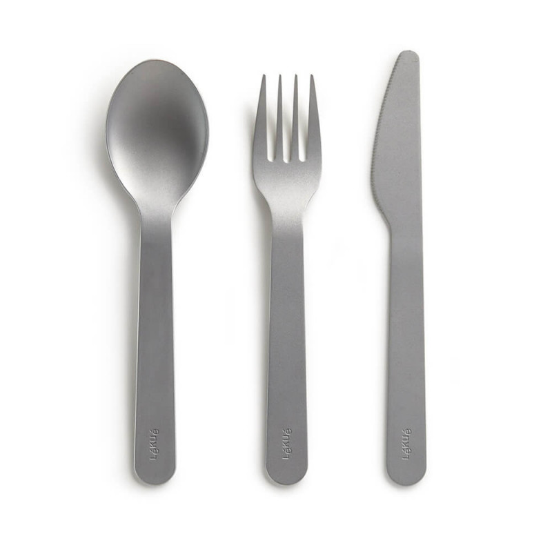 Set tacamuri Lekue On The Go 1010231, 3 piese, -20°C / +100°C, Otel inoxidabil, Negru