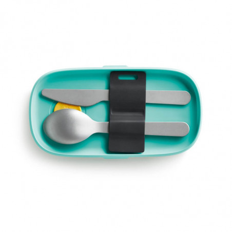 Set tacamuri Lekue On The Go 1010231, 3 piese, -20°C / +100°C, Otel inoxidabil, Negru