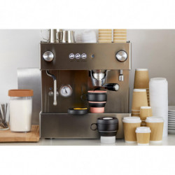 Cana pliabila Lekue On The Go 1010232, 350 ml, -20/+100 °C, Inchidere ermetica si etansa, Gri