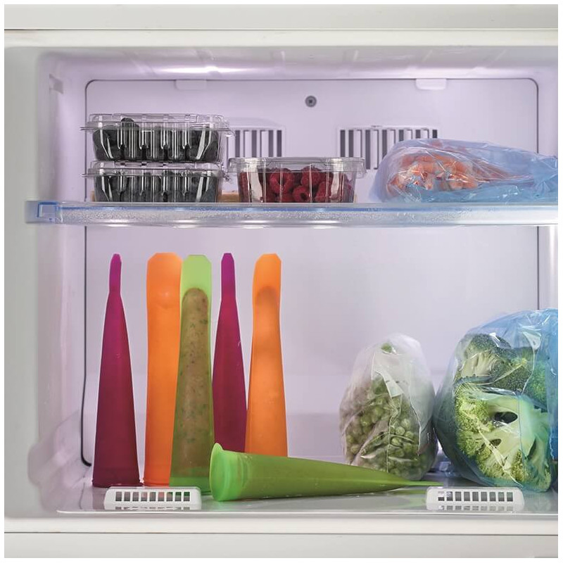 Set de 3 forme pentru inghetata pe bat Lekue 1010240, 360 ml, -60°C / +220°C, Silicon platinat, Multicolor