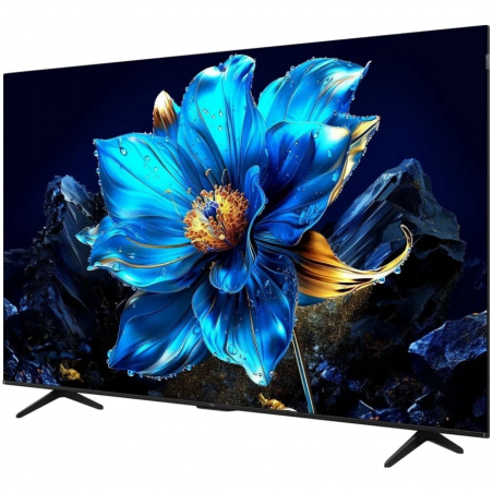 Smart televizor TCL 75P7K, 75″ (191 cm), QLED, 4K UHD (3840×2160), Clasa F, Google TV, Wi-Fi, HDR10+, Negru