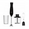 Blender si tocator 3in1 Rosberg R51112OSC, 350 W, 0,7 L, 2 viteze, Tel, Negru