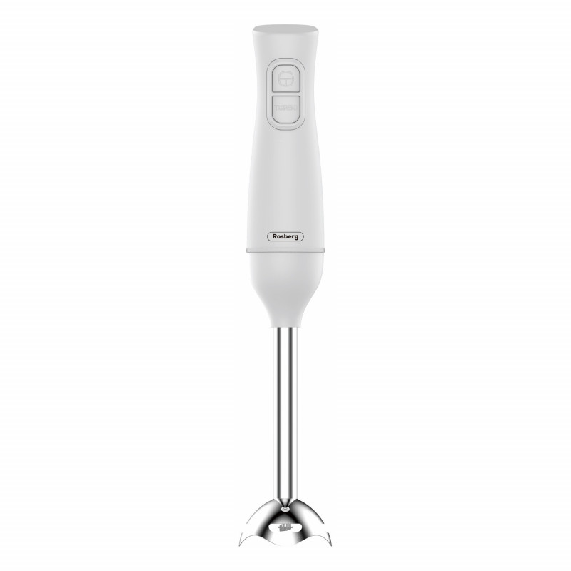 Mixer manual Rosberg R51112OS, 350 W, 2 viteze, duză metalică detașabilă, duză detașabilă, alb