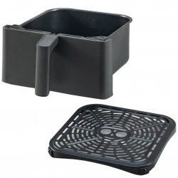 Friteuza cu aer cald Cosori Dual Blaze CAF-P583S, 1700 W, 6,4 L, 12 programe, 360 ThermoIQ, Negru