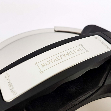 Oala sub presiune Royalty Line RL-PS6L, 6 L, 80 kPa, Otel inoxidabil, Supapa de siguranta, Inductie, Argintiu