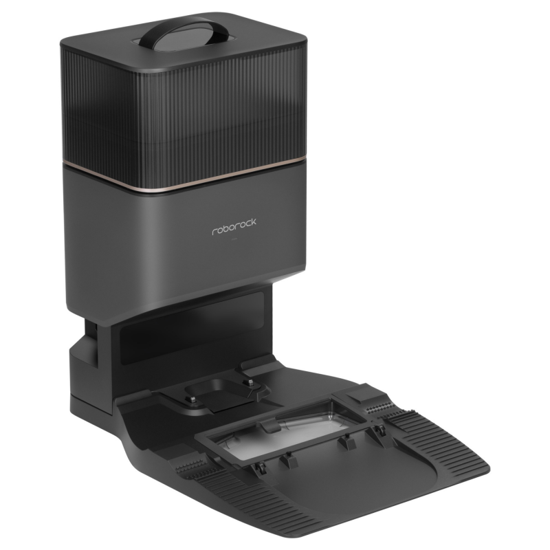 Aspirator robot Roborock S8 Plus Schwarz S8P52-00, 69 W, 5200 mAh, 6000 Pa, Mop, Cartografiere LiDAR, 750 ml, 4 senzori, Autonomie pana la 180 min, Negru