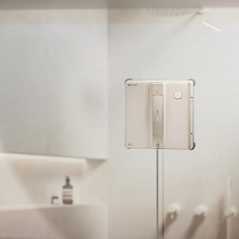 Robot de curățat geamuri Dreame C1, 5500 Pa, 80 ml, 5 moduri, AutoResume, CornerClean, alb