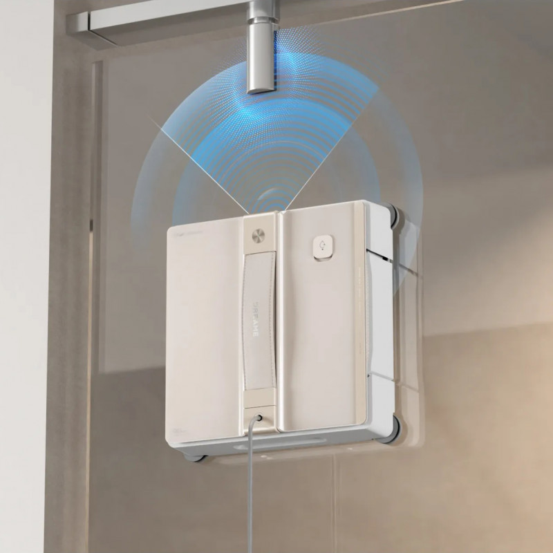 Robot de curățat geamuri Dreame C1, 5500 Pa, 80 ml, 5 moduri, AutoResume, CornerClean, alb