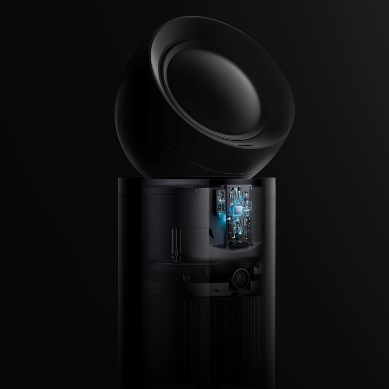 Purificator de aer Dreame AirPursue PM20 CVF14A, 48 m², funcții automate, încălzire, sterilizare cu plasmă și UVC, TVOC, LCD, HEPA, alb/bronz