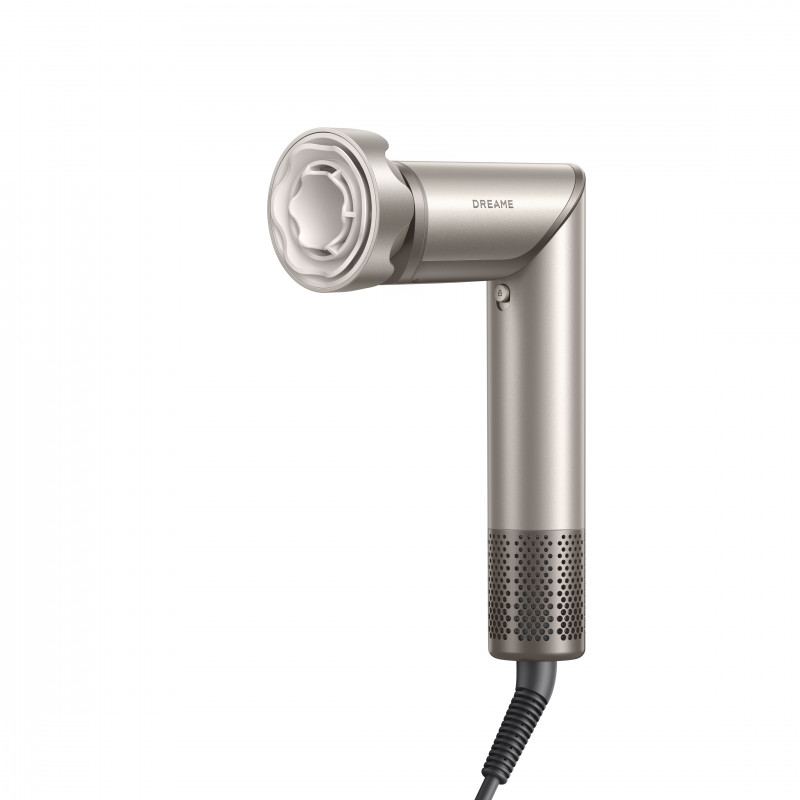 Uscător de păr și styler/multistylist Dreame Dazzle AZD20A, 1400 W, 65 m/s, 3 setări de viteză și temperatură, ionizare, afișaj, titan auriu