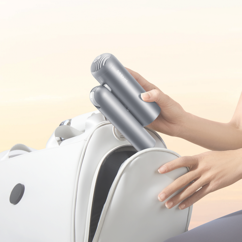 Uscător de păr Dreame Pocket AHD51-SG Pro, 1300 W, 110.000 rpm, 70 m/s, 2 viteze, 5 temperaturi, NTC, Coanda, pliabil, gri