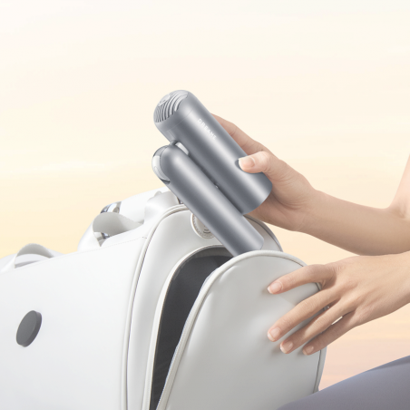 Uscător de păr Dreame Pocket AHD51-SG Pro, 1300 W, 110.000 rpm, 70 m/s, 2 viteze, 5 temperaturi, NTC, Coanda, pliabil, gri