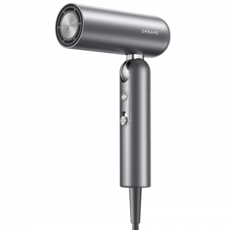 Uscător de păr Dreame Pocket AHD51-SG Pro, 1300 W, 110.000 rpm, 70 m/s, 2 viteze, 5 temperaturi, NTC, Coanda, pliabil, gri