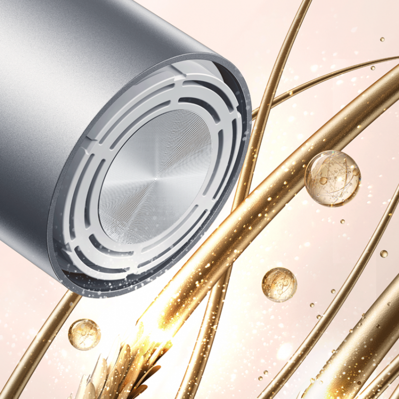 Uscător de păr Dreame Pocket AHD51-SG Pro, 1300 W, 110.000 rpm, 70 m/s, 2 viteze, 5 temperaturi, NTC, Coanda, pliabil, gri