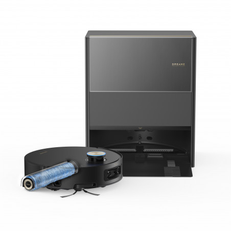 Aspirator robot Dreame Aqua10 Ultra Roller Complete RLH71DE-2, 30.000 Pa, 180 min, 3,5/4 L, VersaLift LDS, AquaRoll si Seal, Control vocal, Camere AI, Negru