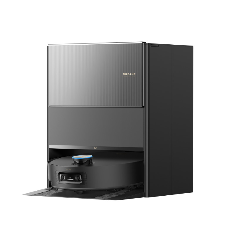 Aspirator robot Dreame Aqua10 Ultra Roller RLH71DE-BK, 30000 Pa, 220 min, 3,5/4 l, AquaRoll si Seal, Control vocal, Camere AI, Negru