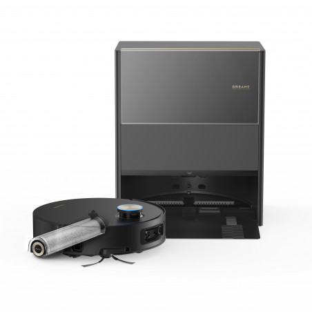 Aspirator robot Dreame Aqua10 Ultra Roller RLH71DE-BK, 30000 Pa, 220 min, 3,5/4 l, AquaRoll si Seal, Control vocal, Camere AI, Negru