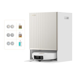 Aspirator robot Dreame Matrix10 Ultra RLX95CE-WH, 30.000 Pa, 220 min, 3,5/4 L, recunoaștere podea, spălare cu apă caldă, autocurățare, alb