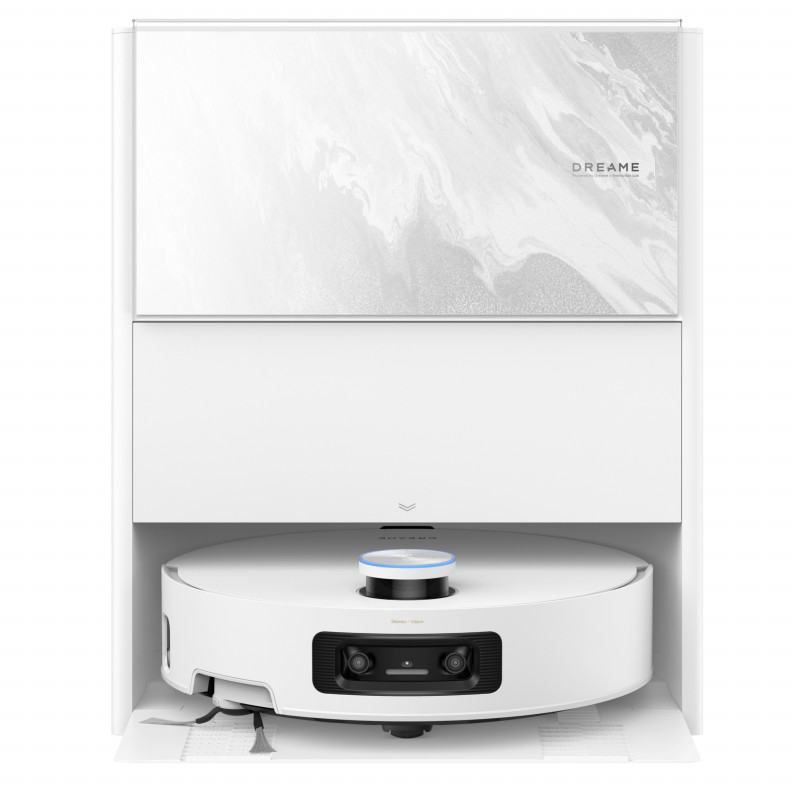Aspirator robot Dreame Aqua 10 Ultra Track Complete RLR81CE-1-WH, 25000 Pa, 200 min, 3,5/4 l, VersaLift DToF+OmniSight, Camere AI, Control vocal, Automatizare, Alb