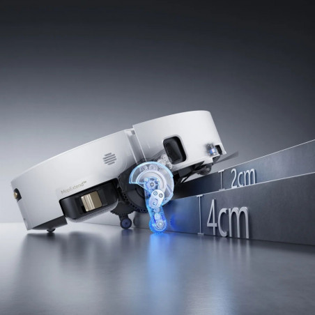 Aspirator robot Dreame Aqua 10 Ultra Track Complete RLR81CE-1-WH, 25000 Pa, 200 min, 3,5/4 l, VersaLift DToF+OmniSight, Camere AI, Control vocal, Automatizare, Alb