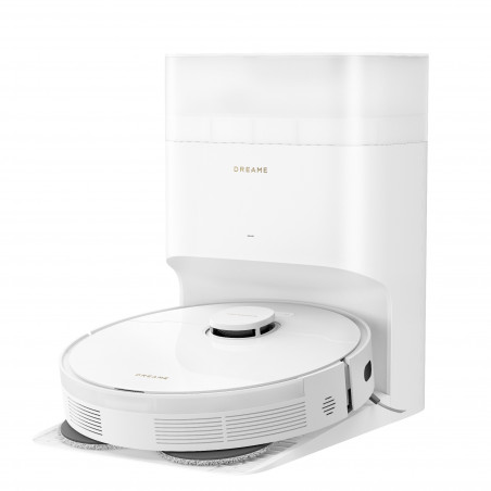 Aspirator robot Dreame L10s Plus RLL42SD, 7000 Pa, 5200 mAh, 60 W, până la 145 m2, stație de încărcare și golire automată, autonomie de 155 minute, alb