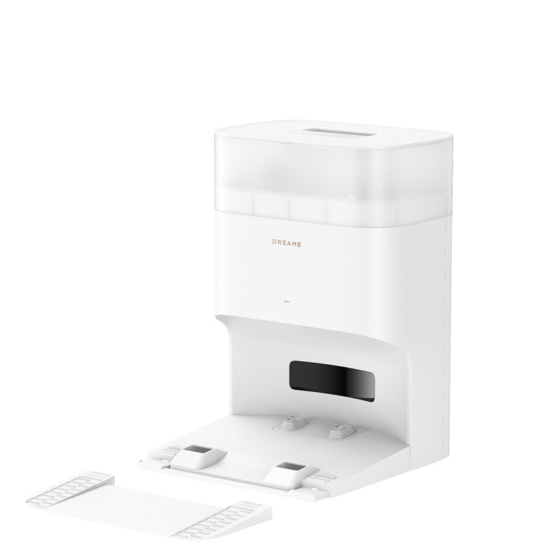 Aspirator robot Dreame L10s Plus RLL42SD, 7000 Pa, 5200 mAh, 60 W, până la 145 m2, stație de încărcare și golire automată, autonomie de 155 minute, alb