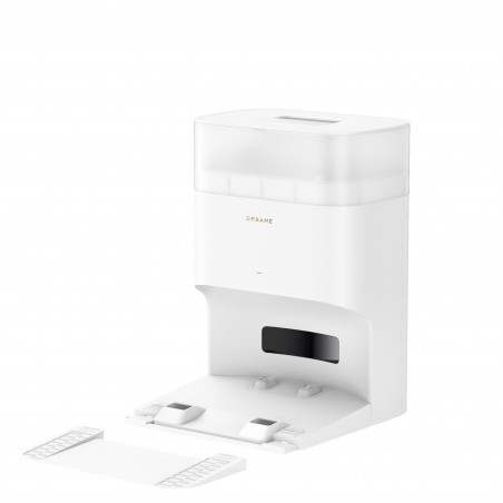 Aspirator robot Dreame L10s Plus RLL42SD, 7000 Pa, 5200 mAh, 60 W, până la 145 m2, stație de încărcare și golire automată, autonomie de 155 minute, alb