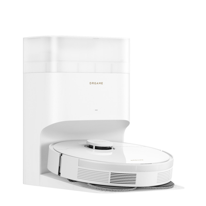 Aspirator robot Dreame L10s Plus RLL42SD, 7000 Pa, 5200 mAh, 60 W, până la 145 m2, stație de încărcare și golire automată, autonomie de 155 minute, alb
