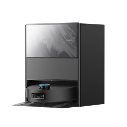 Aspirator robot Dreame Aqua 10 Ultra Track Complete RLR81CE-1-BL, 25000 Pa, 200 min, 3,5/4 l, VersaLift DToF+OmniSight, Camere AI, Control vocal, Automatizare, Negru