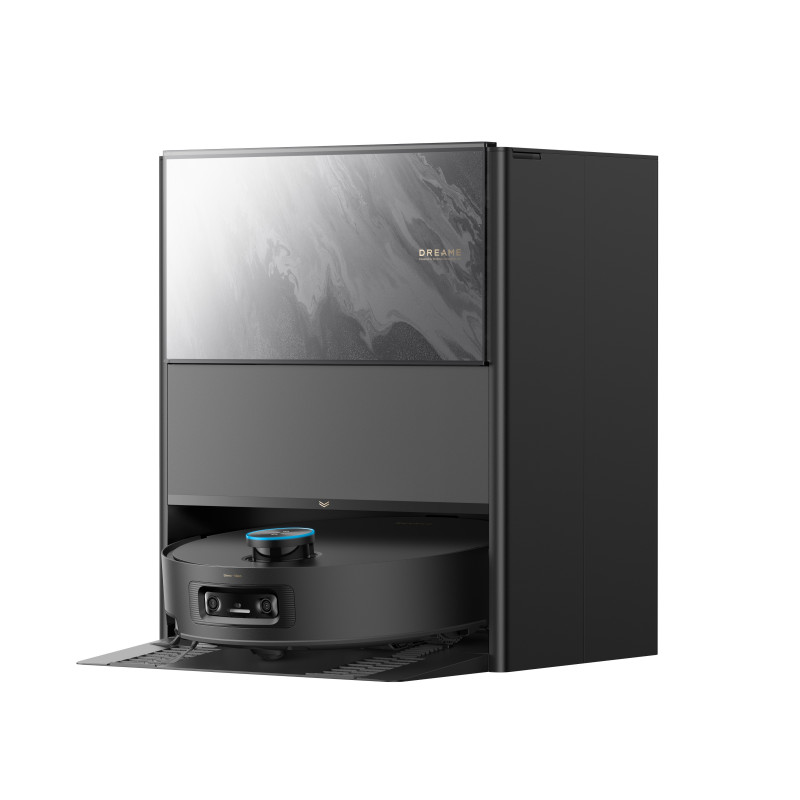 Aspirator robot Dreame Aqua 10 Ultra Track Complete RLR81CE-1-BL, 25000 Pa, 200 min, 3,5/4 l, VersaLift DToF+OmniSight, Camere AI, Control vocal, Automatizare, Negru