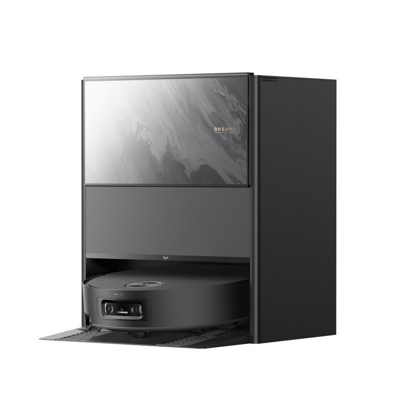 Aspirator robot Dreame Aqua 10 Ultra Track Complete RLR81CE-1-BL, 25000 Pa, 200 min, 3,5/4 l, VersaLift DToF+OmniSight, Camere AI, Control vocal, Automatizare, Negru