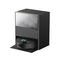 Aspirator robot Dreame Aqua 10 Ultra Track Complete RLR81CE-1-BL, 25000 Pa, 200 min, 3,5/4 l, VersaLift DToF+OmniSight, Camere AI, Control vocal, Automatizare, Negru