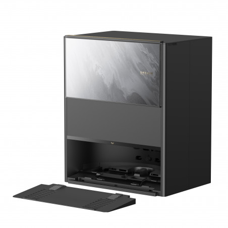 Aspirator robot Dreame Aqua 10 Ultra Track Complete RLR81CE-1-BL, 25000 Pa, 200 min, 3,5/4 l, VersaLift DToF+OmniSight, Camere AI, Control vocal, Automatizare, Negru