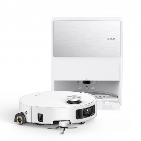Aspirator robot Dreame Aqua10 Roller RLH31CE-WH, 30.000 Pa, 3,5/4 L, camere AI, iluminare LED, control vocal, spălare cu apă caldă, alb