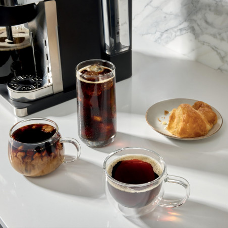 Mașină de espresso Ninja Prestige CFN802EU, 1650 W, 19 bari, 1,8 L, 10 dimensiuni, 3 moduri, DualBrew, Nespresso, oțel inoxidabil