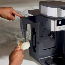 Mașină de espresso Ninja Prestige CFN802EU, 1650 W, 19 bari, 1,8 L, 10 dimensiuni, 3 moduri, DualBrew, Nespresso, oțel inoxidabil