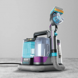 Aspirator cu spalare Shark StainStriker PX250EUT, 450 W, 0,72 l, Portabil, Par animale de companie, 4 accesorii, Gri/Negru