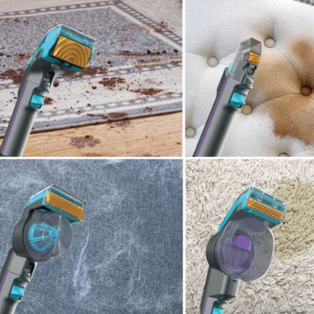 Aspirator cu spalare Shark StainStriker PX250EUT, 450 W, 0,72 l, Portabil, Par animale de companie, 4 accesorii, Gri/Negru