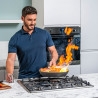 Tigaie wok cu capac Ninja Zerostick Premium C30928DE, 28 cm, Antiaderenta, până la 260°C, Inductie, Negru