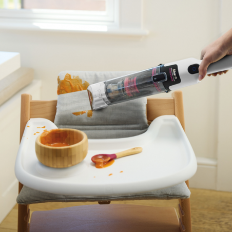 Aspirator cu spalare fara fir Shark StainForce HX100EUT, 100 W, 15 min, Covoare, Tapiterie, Saltele, Autocuratare, Alb