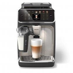 Mașină de cafea Philips EP5547/90 LatteGo, 1500 W, 15 bari, 1,8 l, 20 de băuturi, râșniță ceramică cu 12 trepte, ecran TFT, AquaClean, SilentBrew, AromaExtract, ExtraShot, Negru/Bej
