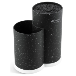 Suport pentru cuțite și tacâmuri Edenberg EB-5105B, 22x20 cm, până la 10 cuțite, 2 compartimente, ușor de curățat, acoperire moale, negru
