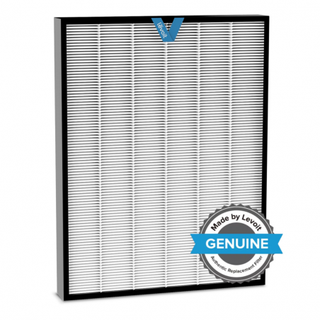 Filtru pentru purificatorul de aer Levoit EverestAir, Filtrare în 3 etape, H3 True HEPA, Carbune activ, Alb