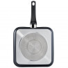 Tigaie pentru grătar Tefal SELECTION G2844032, 26x26 cm, acoperire antiaderentă din titan, Thermo-Signal, Thermo-Fusion, inducție, negru
