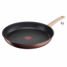 Tigaie Tefal Eco-Respect G2540602, 28 cm, Strat antiaderent din titan, Thermo-Fusion, Thermo-Signal, Inductie, Bronz/Maro